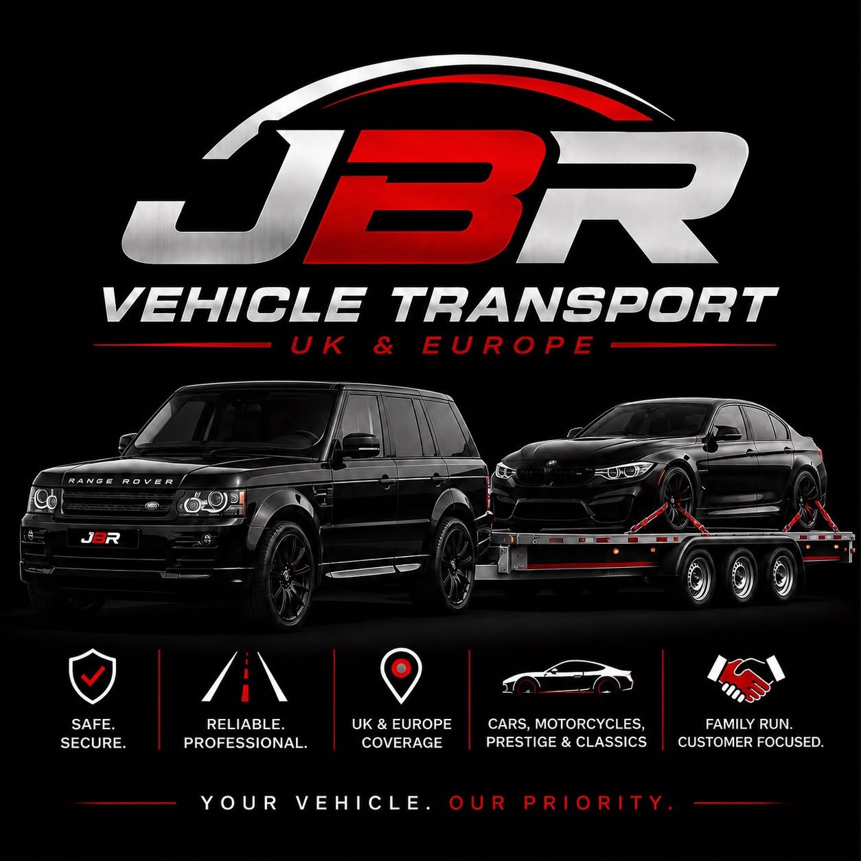 JBR Vehicle Transport, UK and Europe vehicle recovery and transport